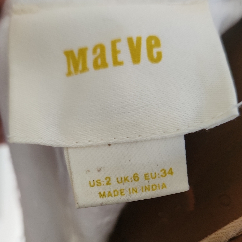 Anthropologie Maeve Tiered Eyelet Midi Sundress  with Halter Neckline - Picture 3 of 11